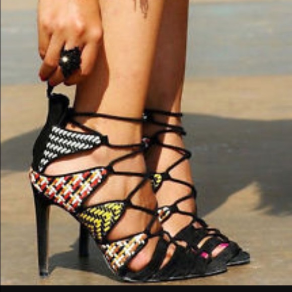 Zara woven Sandal Heel