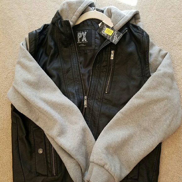 *FALL SPECIAL* New w/tags Black Motorcycle Jacket - Picture 1 of 4