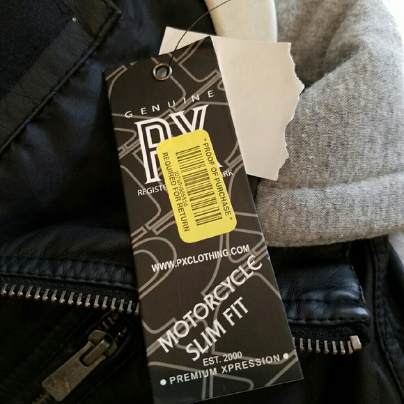 *FALL SPECIAL* New w/tags Black Motorcycle Jacket - Picture 4 of 4