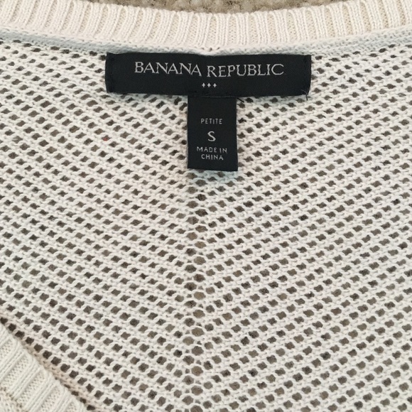 Tan "fishnet" sweater. - Picture 3 of 3