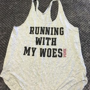 Pink Race Back tank