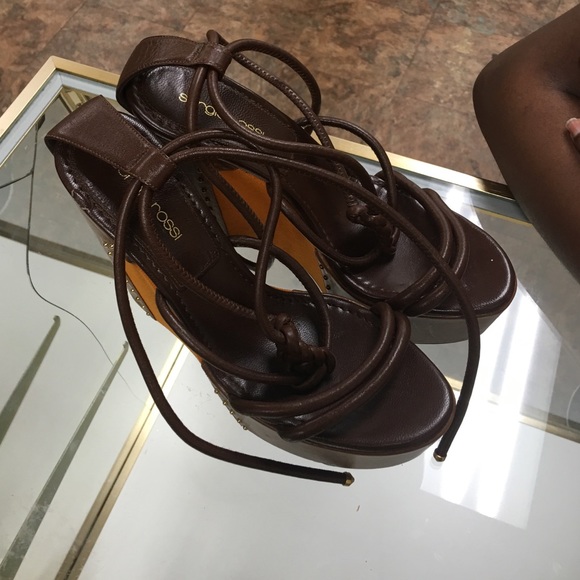 Orange and Brown wedges