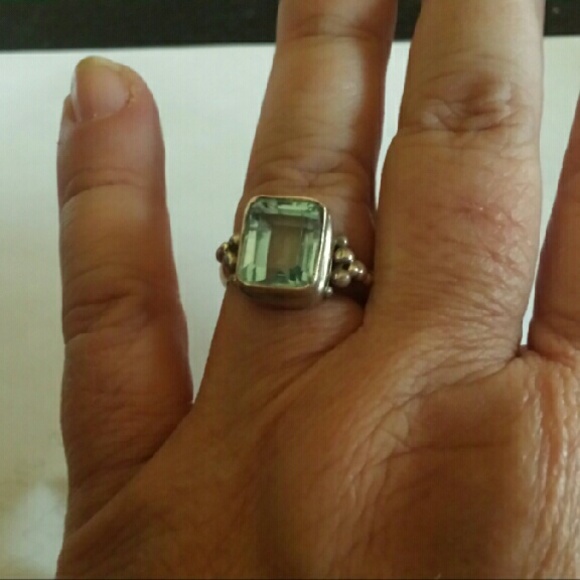 Emerald Cut Genuine Sky Blue Topaz in Sterling Slv