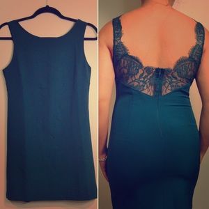 Teal Body Con Dress