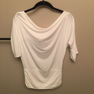 White 3/4 sleeve dress shirt