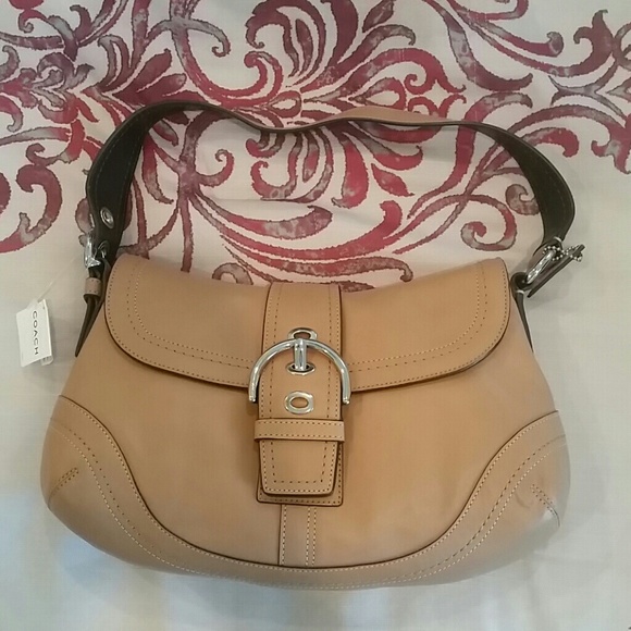 NWT Coach Camel Soho flap purse