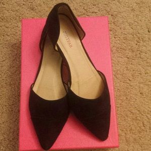 JustFab Black Flats