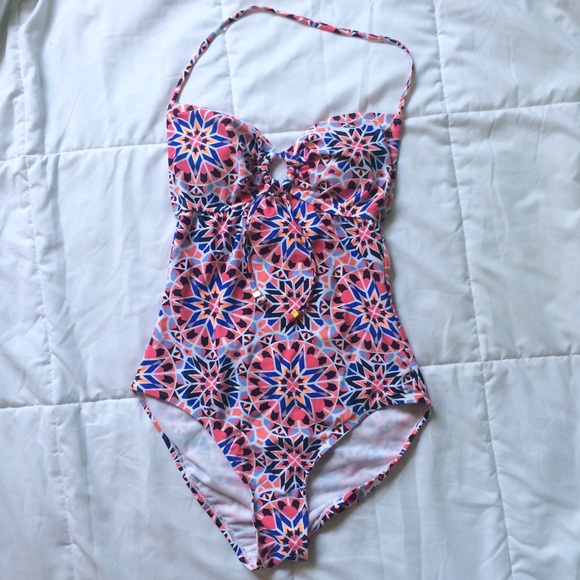 ❗️FINAL SALE❗️Geometric Print One Piece Swimsuit