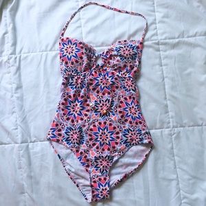 ❗️FINAL SALE❗️Geometric Print One Piece Swimsuit