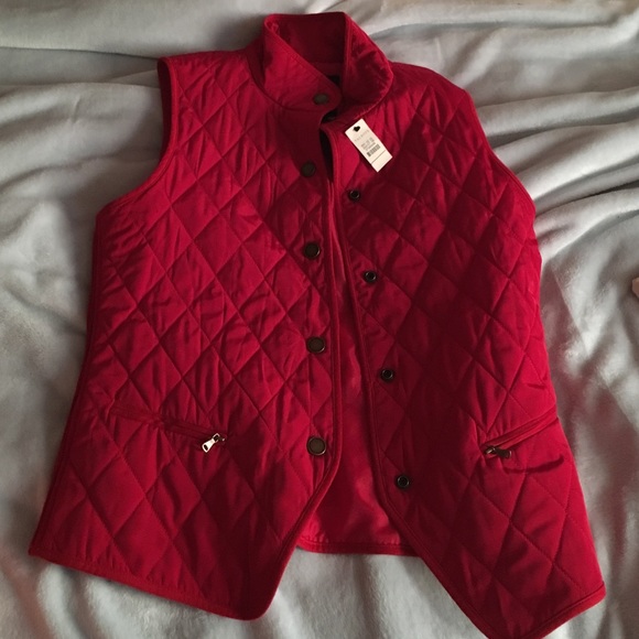 Red Jcrew vest
