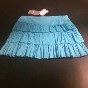 Aqua mini skirt