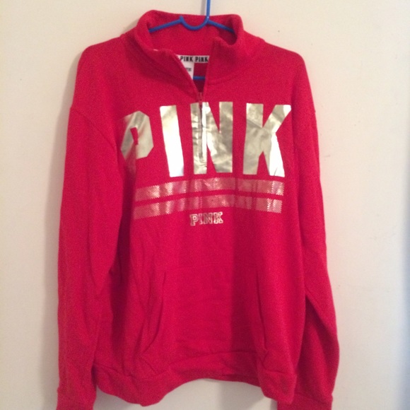 Red & Gold PINK pullover