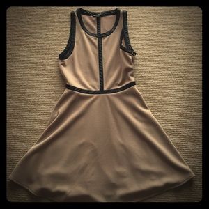 Tan A line dress