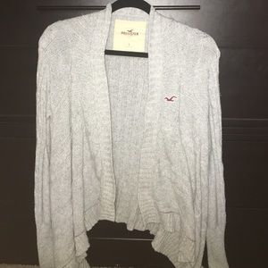 Hollister Grey Knit Cardigan