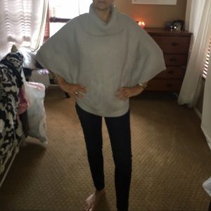 Gray Calvin Klein knit  poncho.