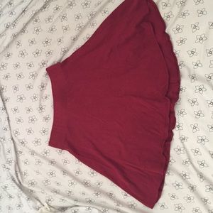 Charlotte Russe maroon skirt size small