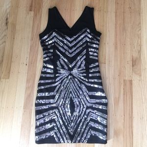2b Bebe Sequin Mini Dress