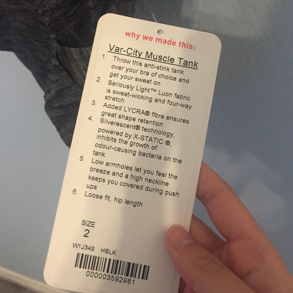 ❌SOLD❌Lululemon Var-City Muscle Tank - Picture 2 of 4