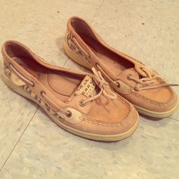 Sperry Leopard Sequin Flats