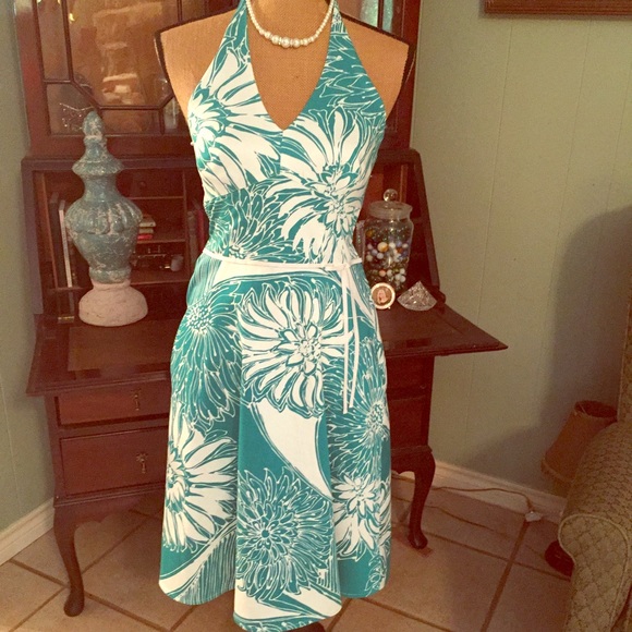 ANN TAYLOR HALTER SUNDRESS/size 0