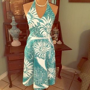 ANN TAYLOR HALTER SUNDRESS/size 0