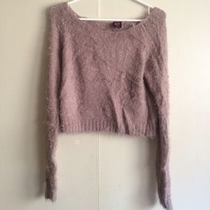 Fuzzy Shrug Crop Sweater