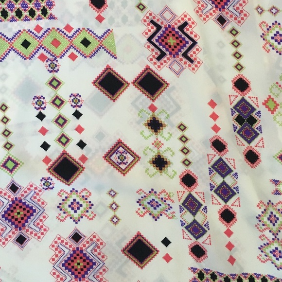 Multicolored pattern spaghetti strap dress. - Picture 2 of 2