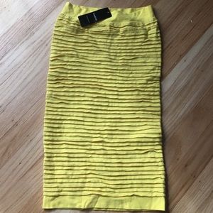 Bebe high waist metallic yarn pencil dress