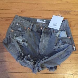 NWT One Teaspoon Bandit Shorts in Le Femme Size 24