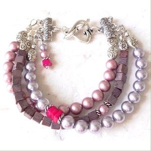 Multi Strand Pearl Bracelet