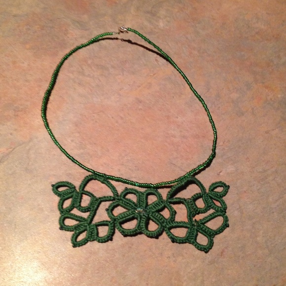 Handmade tatted choker.