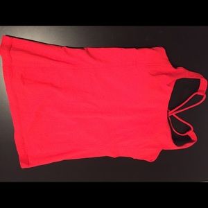 Lulu lemon red racerback tank size 8