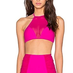 Nookie Horizon Mesh Halter Bikini Top