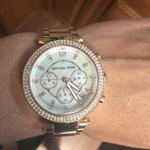 Rose gold Michael Kors watch