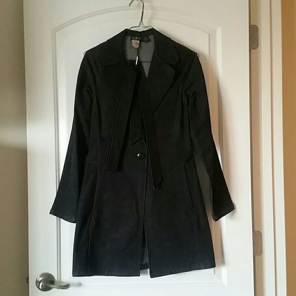 MIXIT Black Denim Stretch Pantsuit