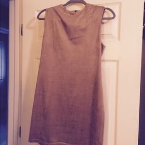 Light mini suede dress.