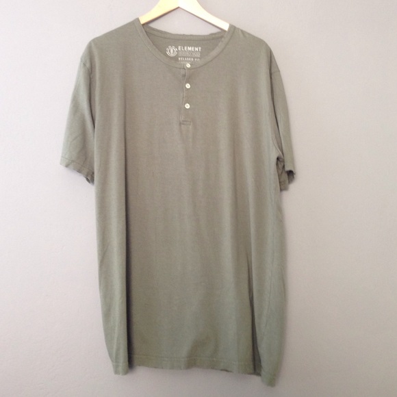 Element Men's Distressed Button Short Sleeve