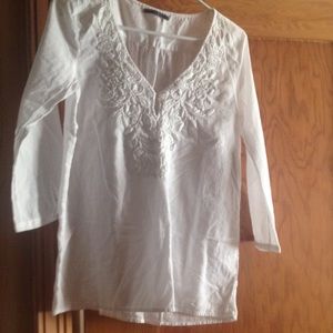 White cotton tunic