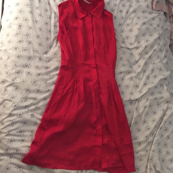 Red silk dress from lavand size xs