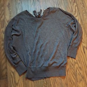 Metallic brown sweater.