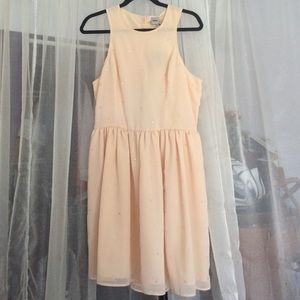 ASOS pale pink open back dress