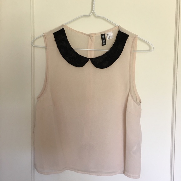 Kawaii Collared Top w/ back detail