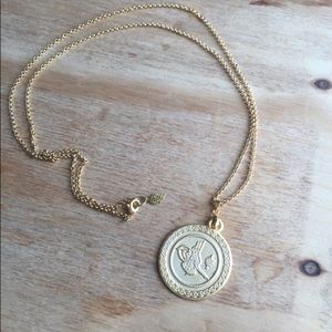Gold Plated Turkish Coin Pendant Necklace