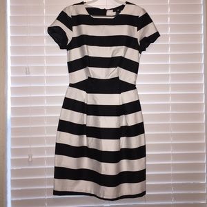 H&M Black and White Striped Dress