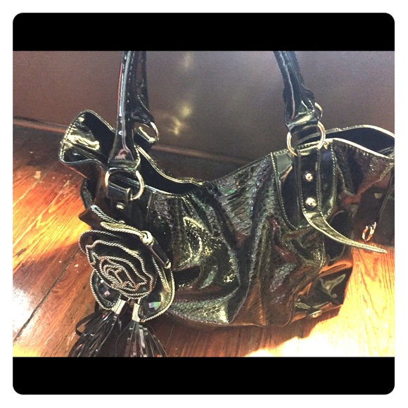 Black Patent Purse