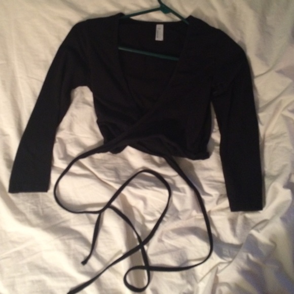 American Apparel Wrap Crop Top