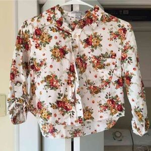 Boho floral crop top