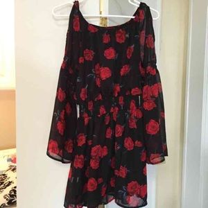 Off the shoulder floral dress