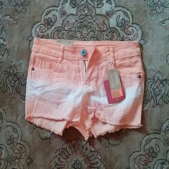 orange ombre shorts