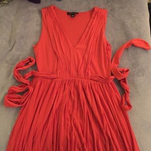 Orange flowy sundress